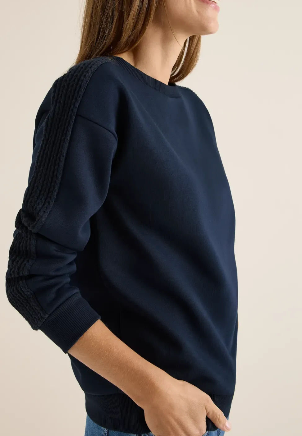 Sweater met kabeldetail