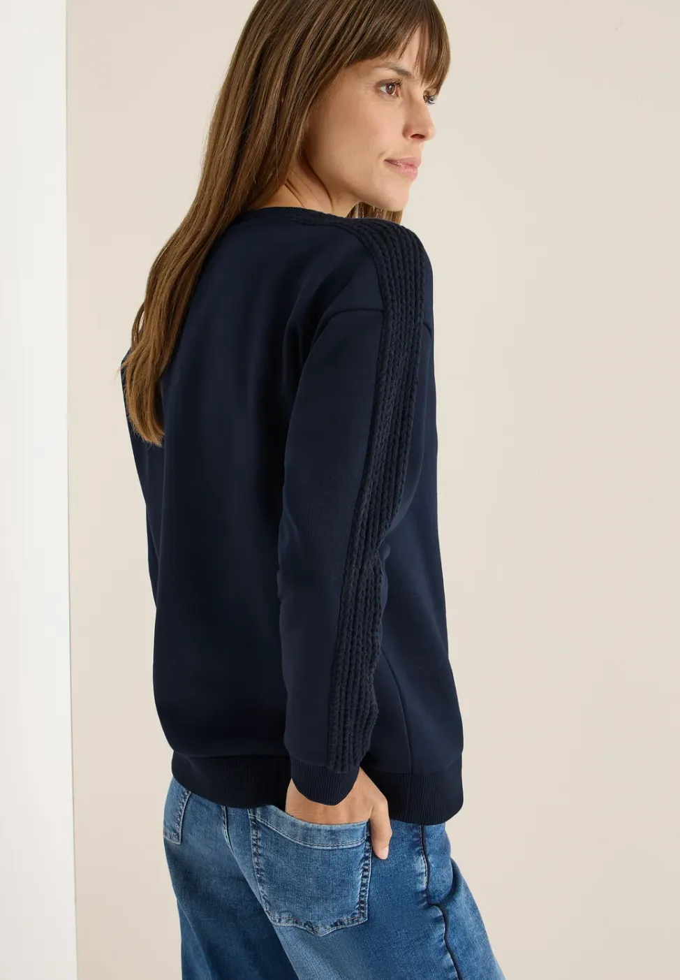 Sweater met kabeldetail