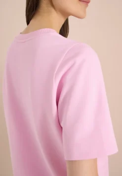 Sweater met korte mouwen en ronde hals