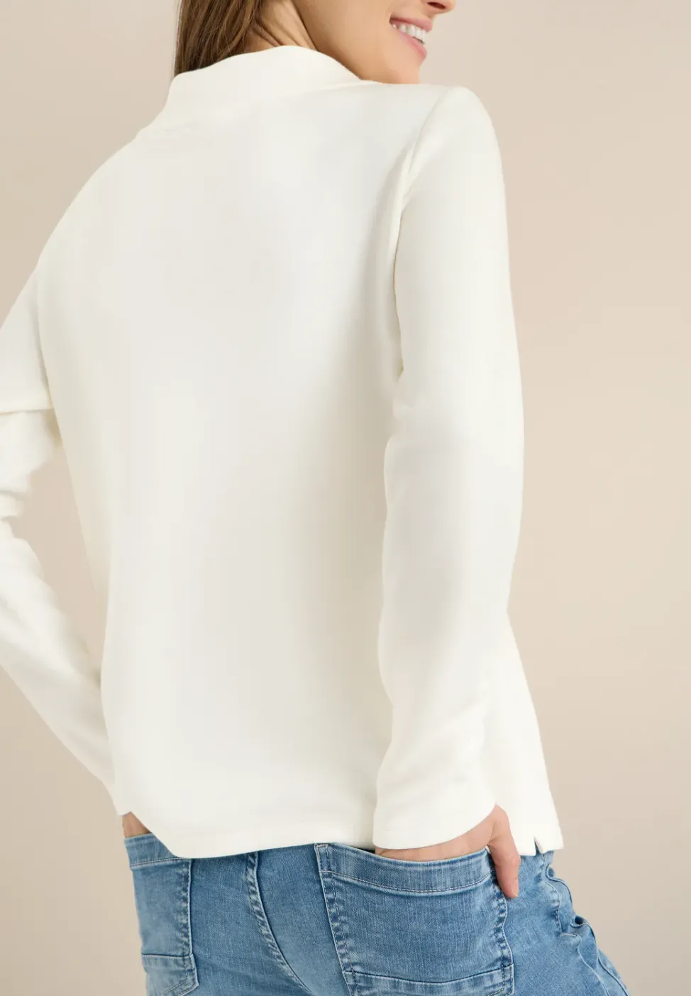Sweater met lange mouwen en Wording Artwork