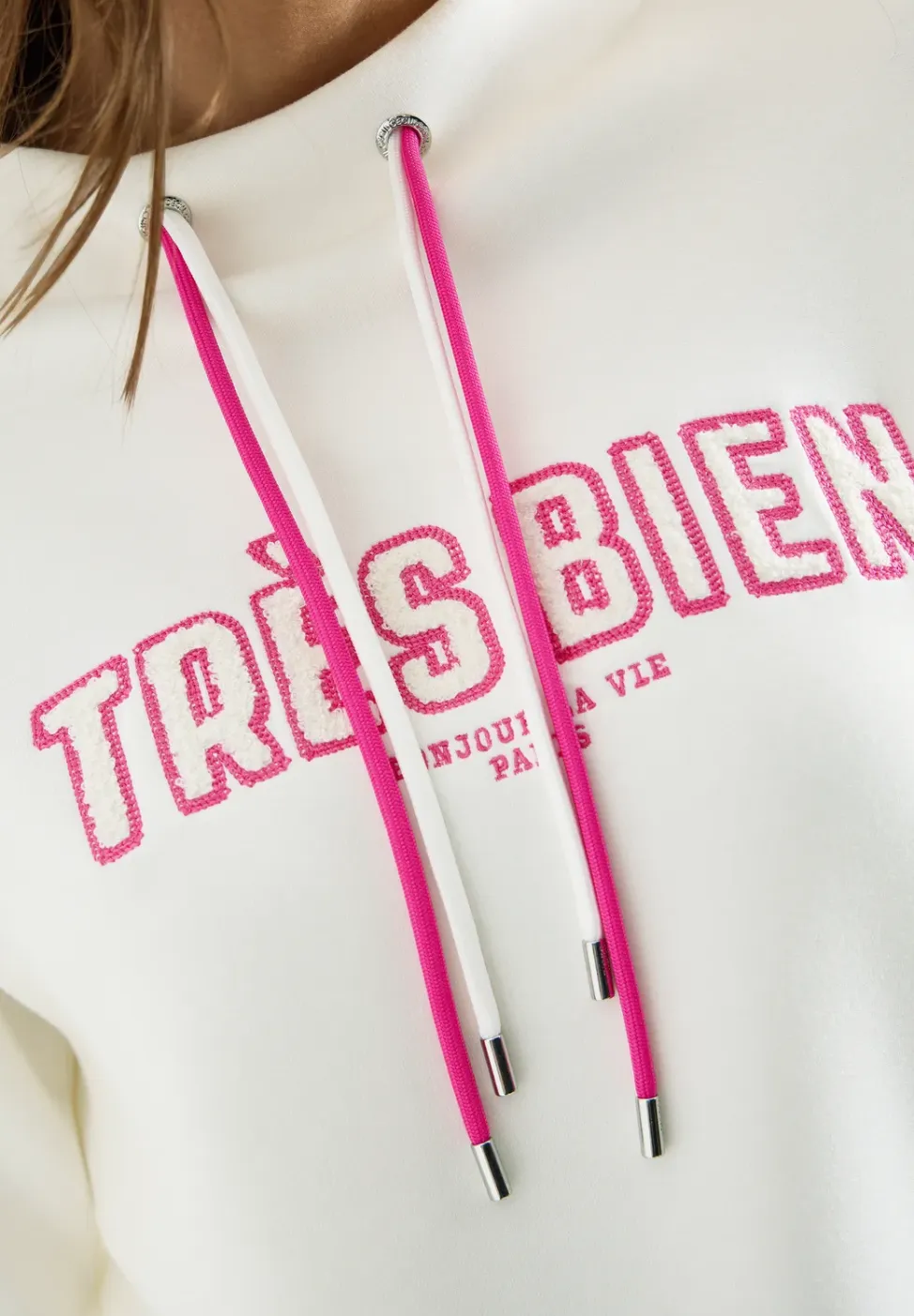 Sweater met lange mouwen en Wording Artwork