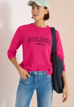 Sweater met lange mouwen en borduursel