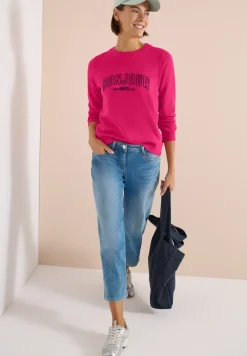 Sweater met lange mouwen en borduursel