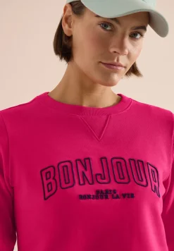 Sweater met lange mouwen en borduursel