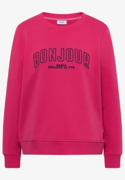 Sweater met lange mouwen en borduursel