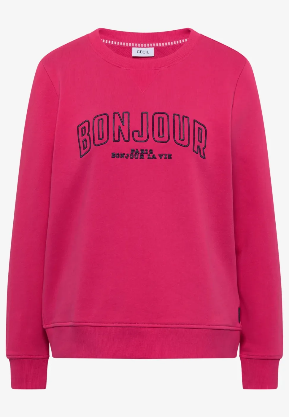 Sweater met lange mouwen en borduursel