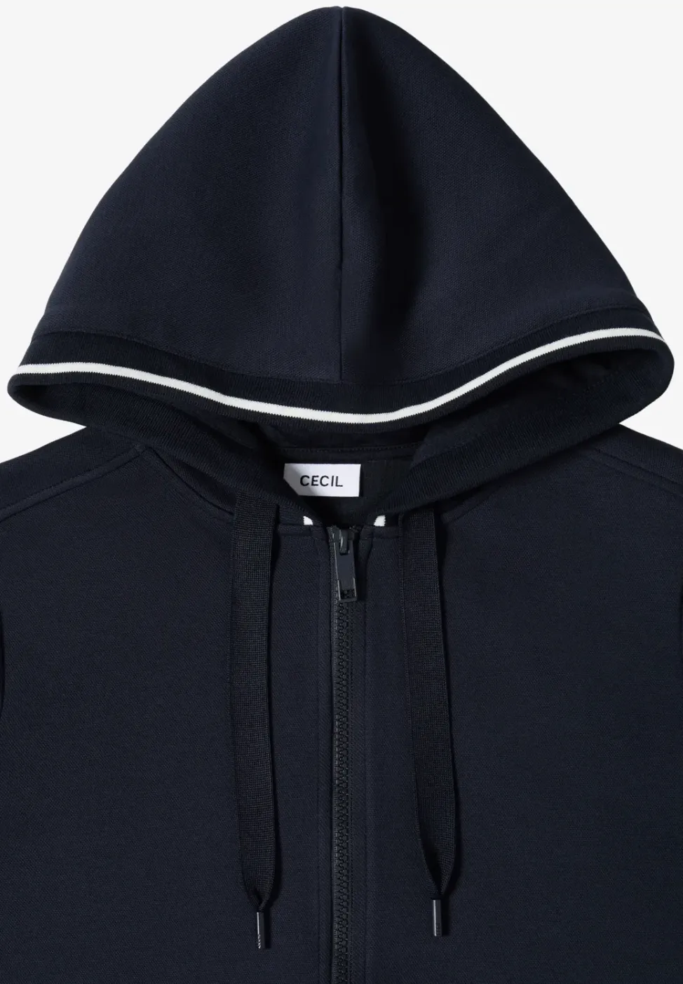 Sweaterjack met korte mouwen en capuchon