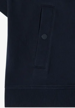 Sweaterjack met korte mouwen en capuchon