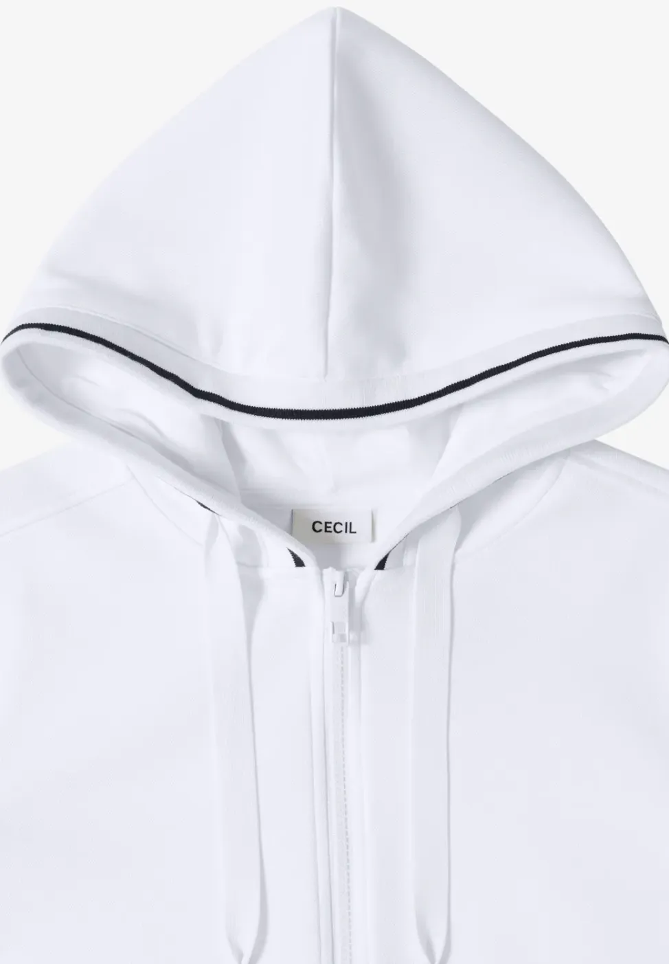 Sweaterjack met korte mouwen en capuchon
