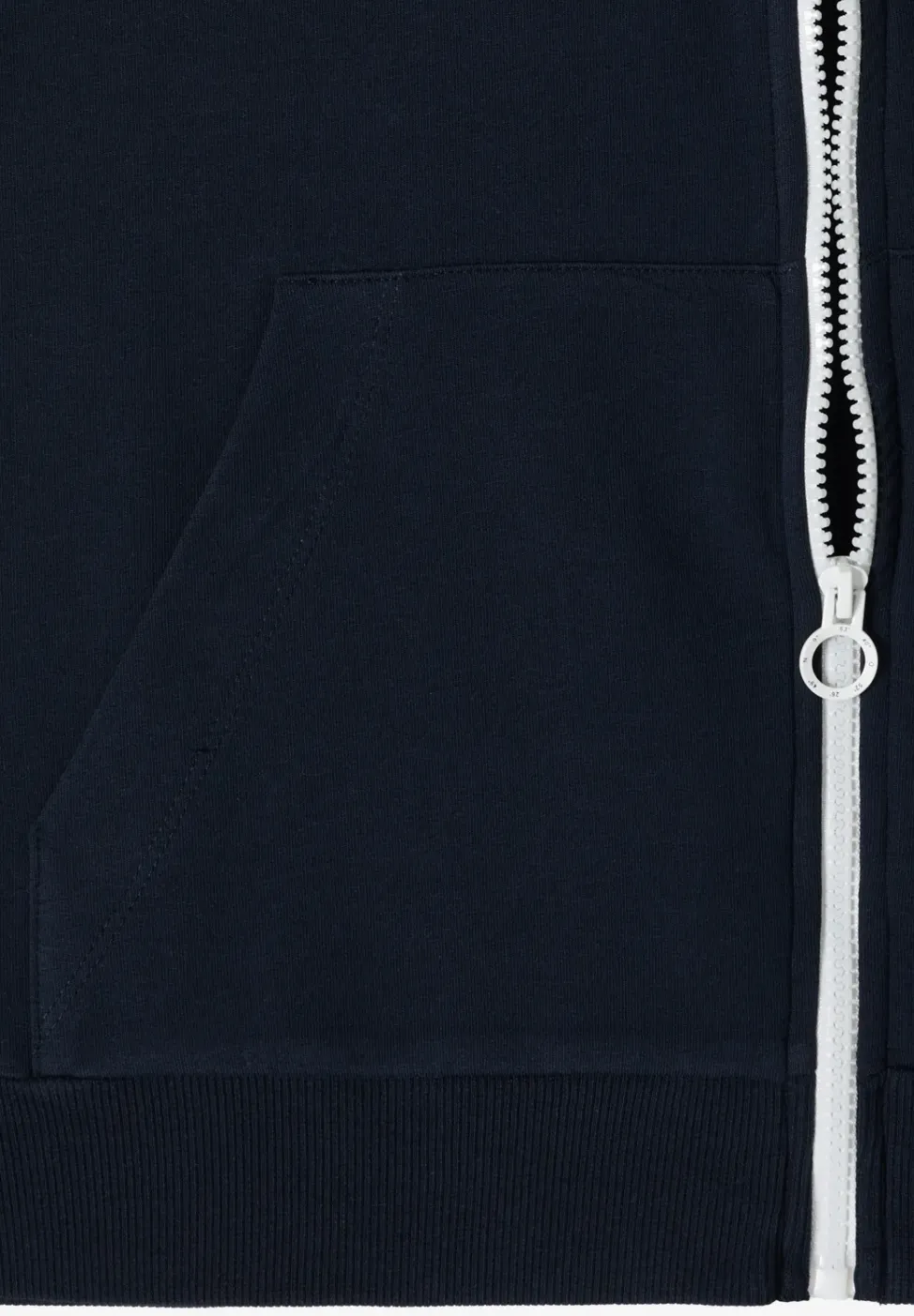 Sweaterjack met korte mouwen en ritssluiting