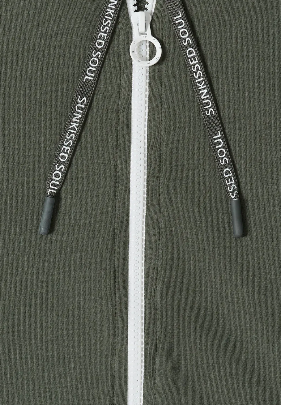 Sweaterjack met korte mouwen en ritssluiting