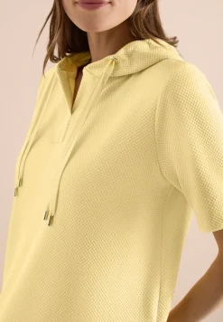 Sweater met korte mouwen en capuchon