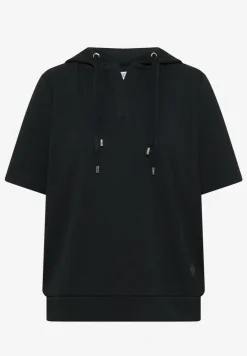 Sweater met korte mouwen en capuchon