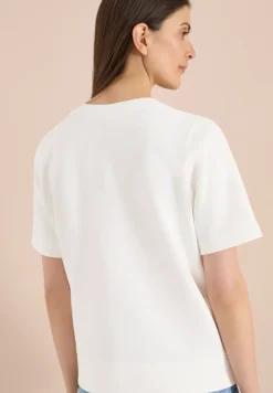 Sweater met korte mouwen en ronde hals