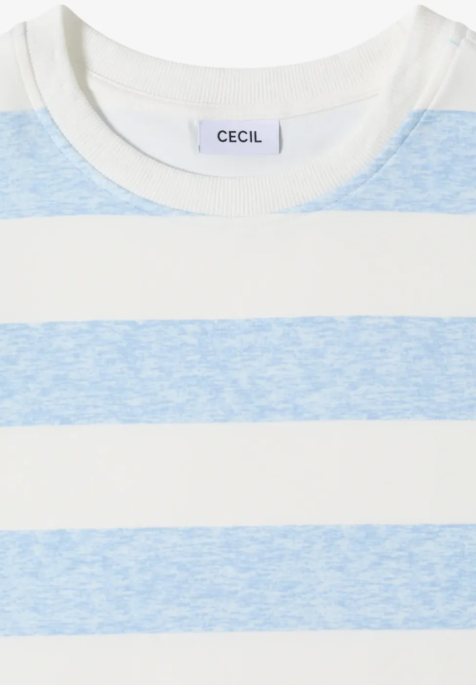 Sweater met korte mouwen en strepen