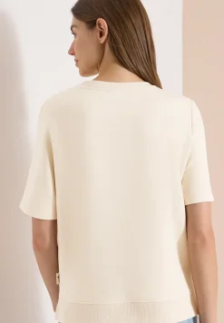 Sweater met korte mouwen en tekst