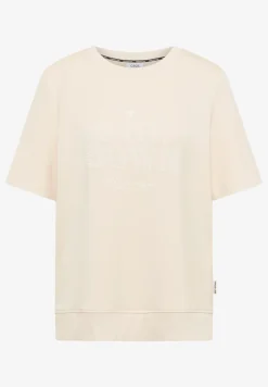 Sweater met korte mouwen en tekst