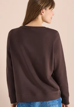 Sweater met lange mouwen en borduursel