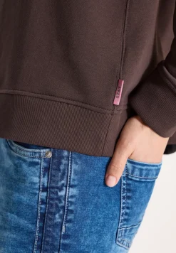 Sweater met lange mouwen en borduursel