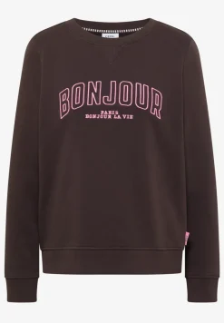 Sweater met lange mouwen en borduursel