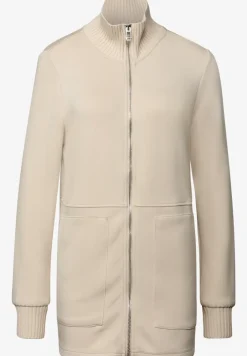 Sweatjack met gebreide details