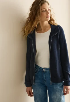 Sweatjack met textuur