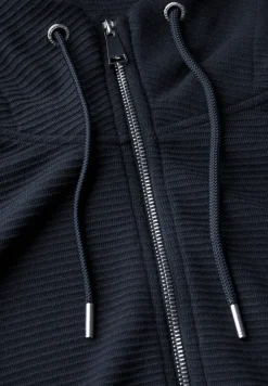 Sweatjack met textuur