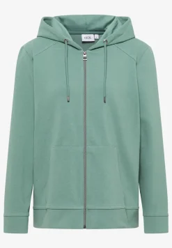 Sweatjack met textuur