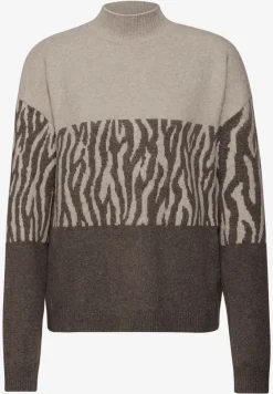 Sweat met jacquard in kleurblok