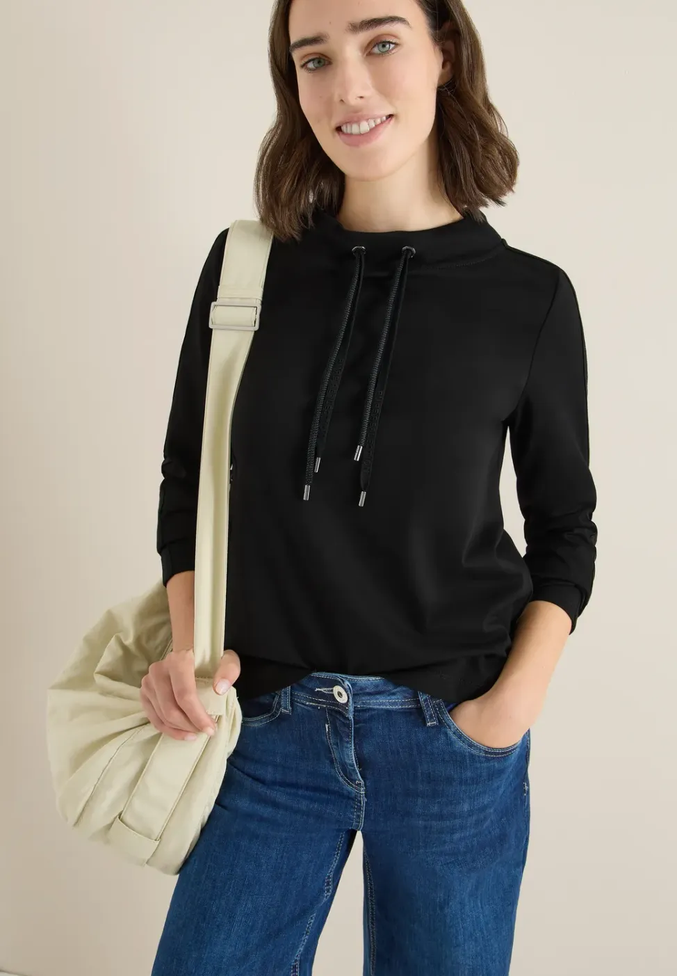 Sweatshirt met glittertape