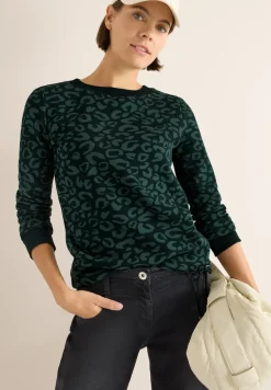Sweatshirt met leopatroon