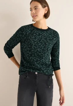 Sweatshirt met leopatroon