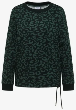 Sweatshirt met leopatroon