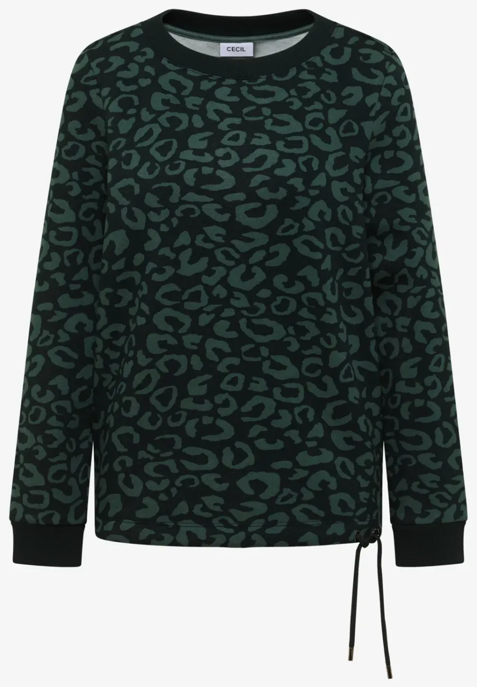 Sweatshirt met leopatroon