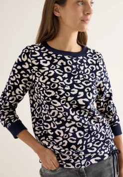 Sweatshirt met leopatroon