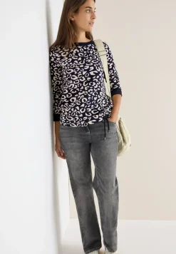 Sweatshirt met leopatroon
