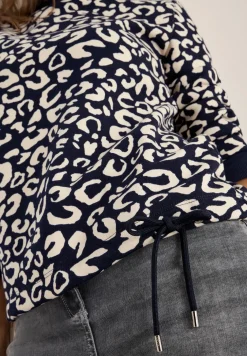 Sweatshirt met leopatroon
