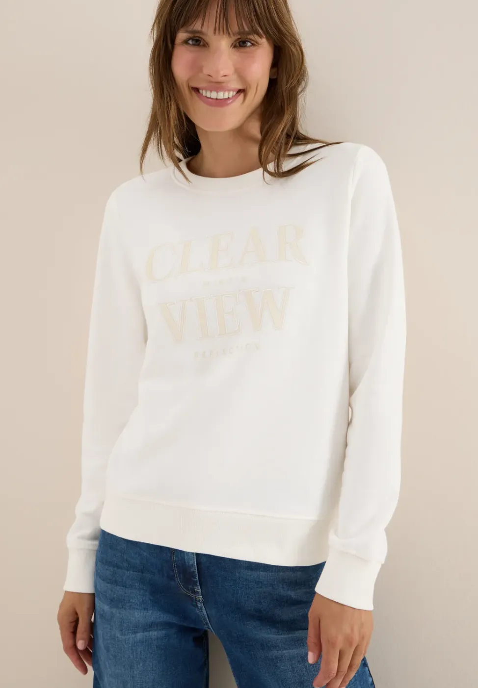 Sweatshirt met tekst