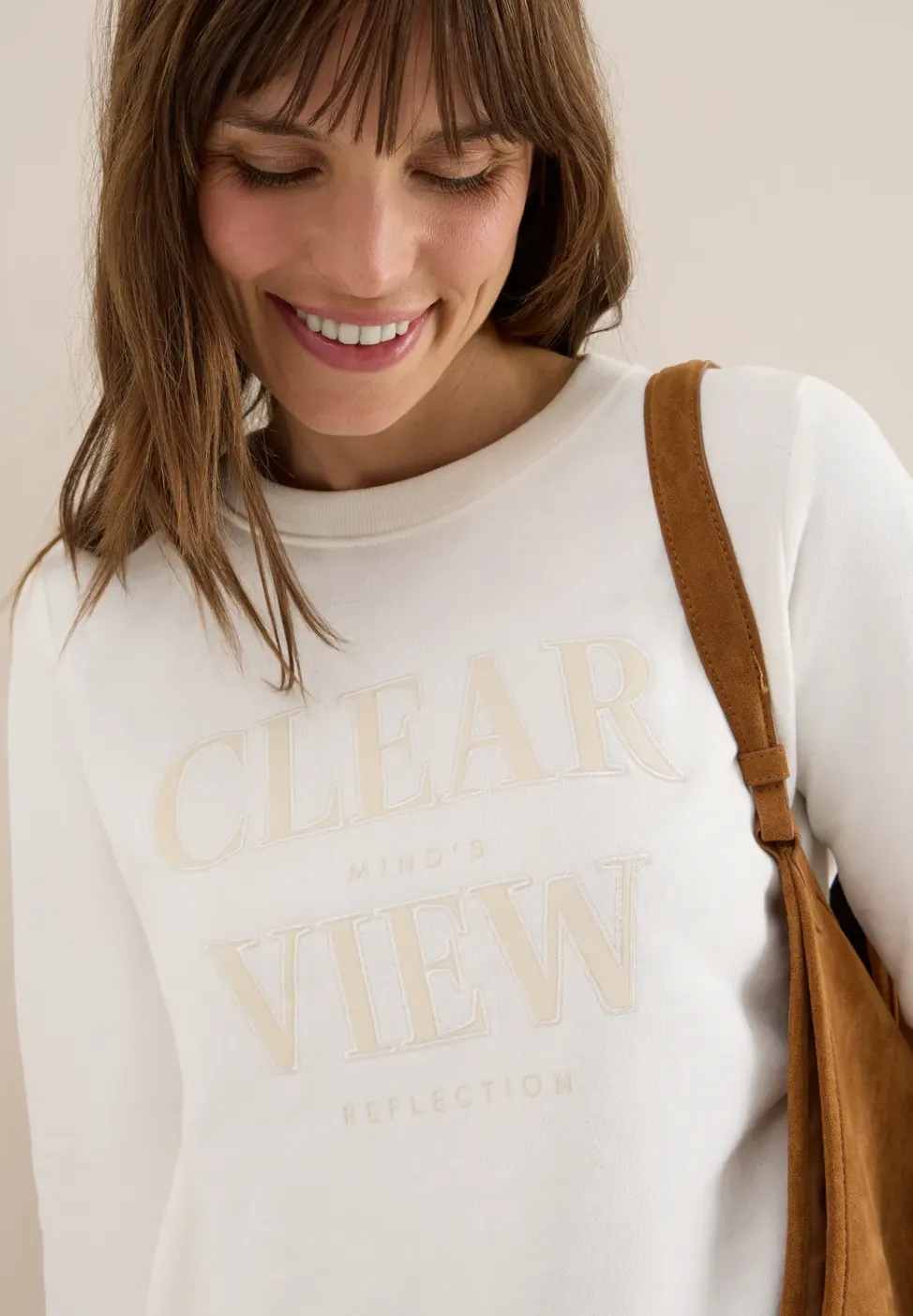 Sweatshirt met tekst