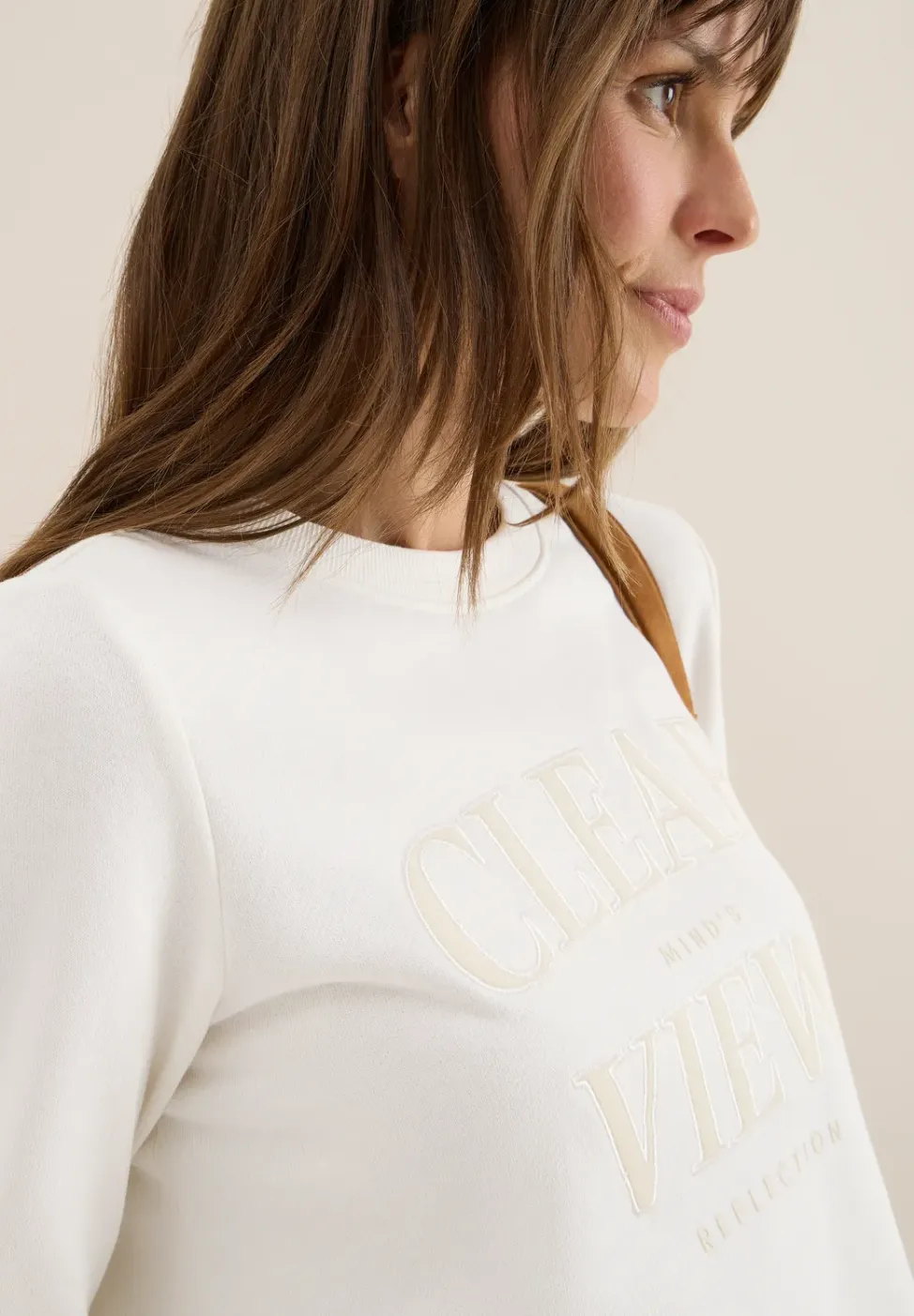 Sweatshirt met tekst