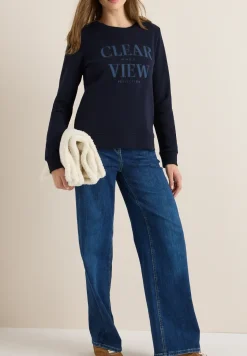 Sweatshirt met tekst