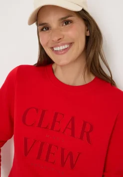 Sweatshirt met tekst