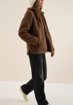 Teddy overshirt met capuchon