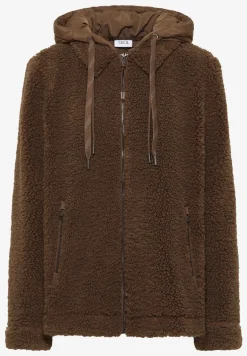 Teddy overshirt met capuchon