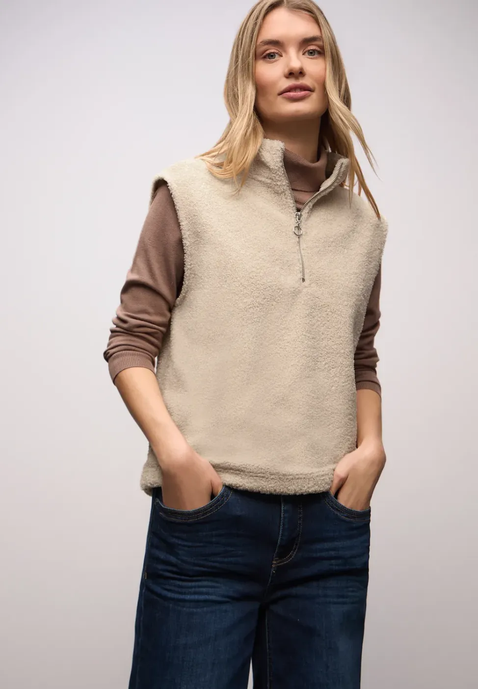 Teddy shirt met rits