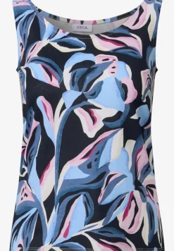 Top met gesmokte details