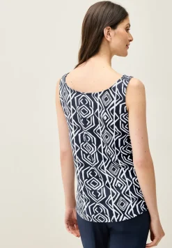 Top met gesmokte details