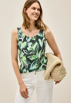 Top met gesmokte details
