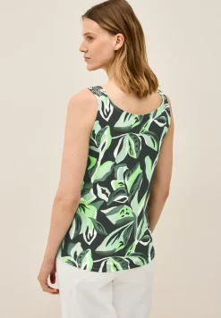 Top met gesmokte details