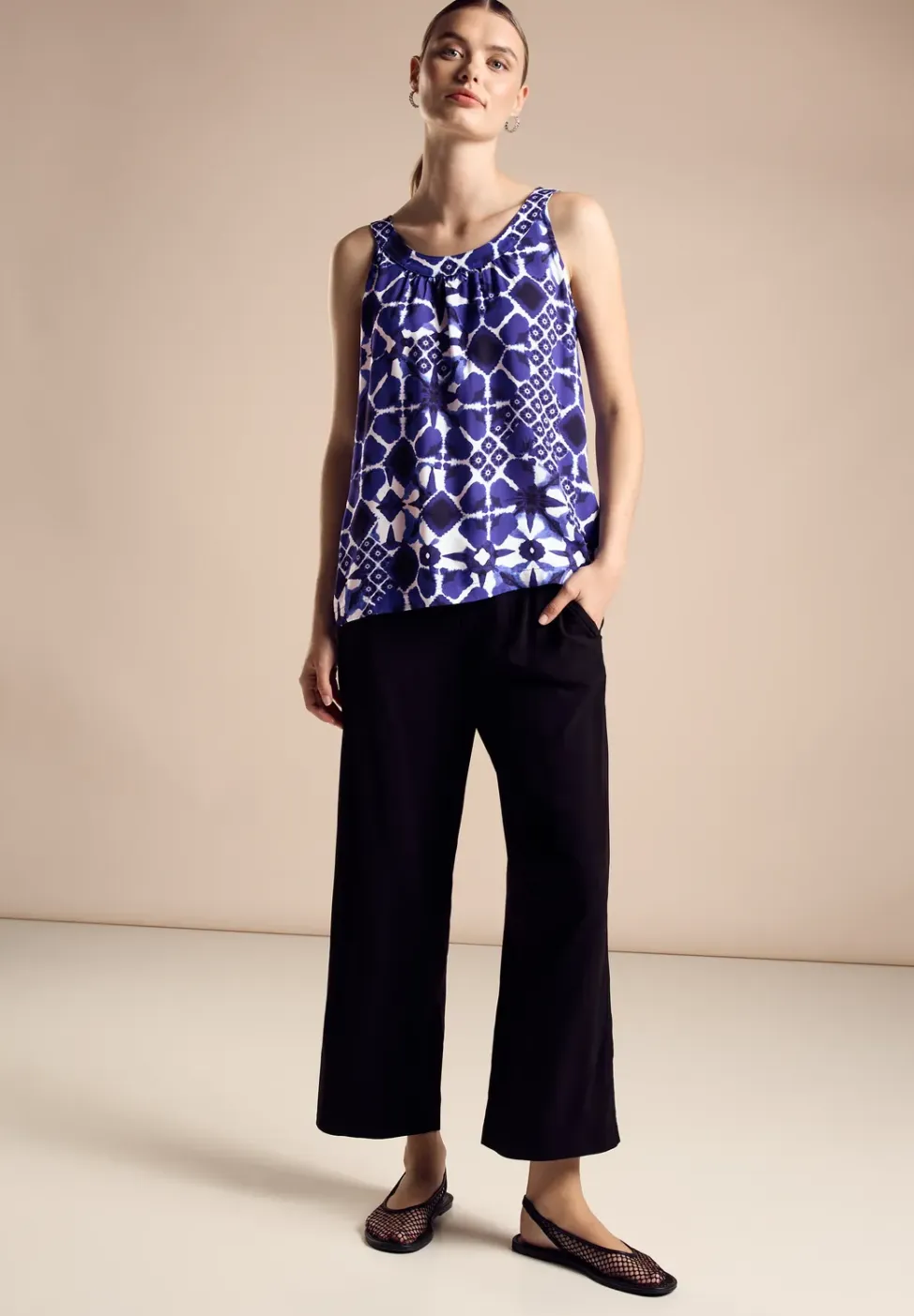 Top met print